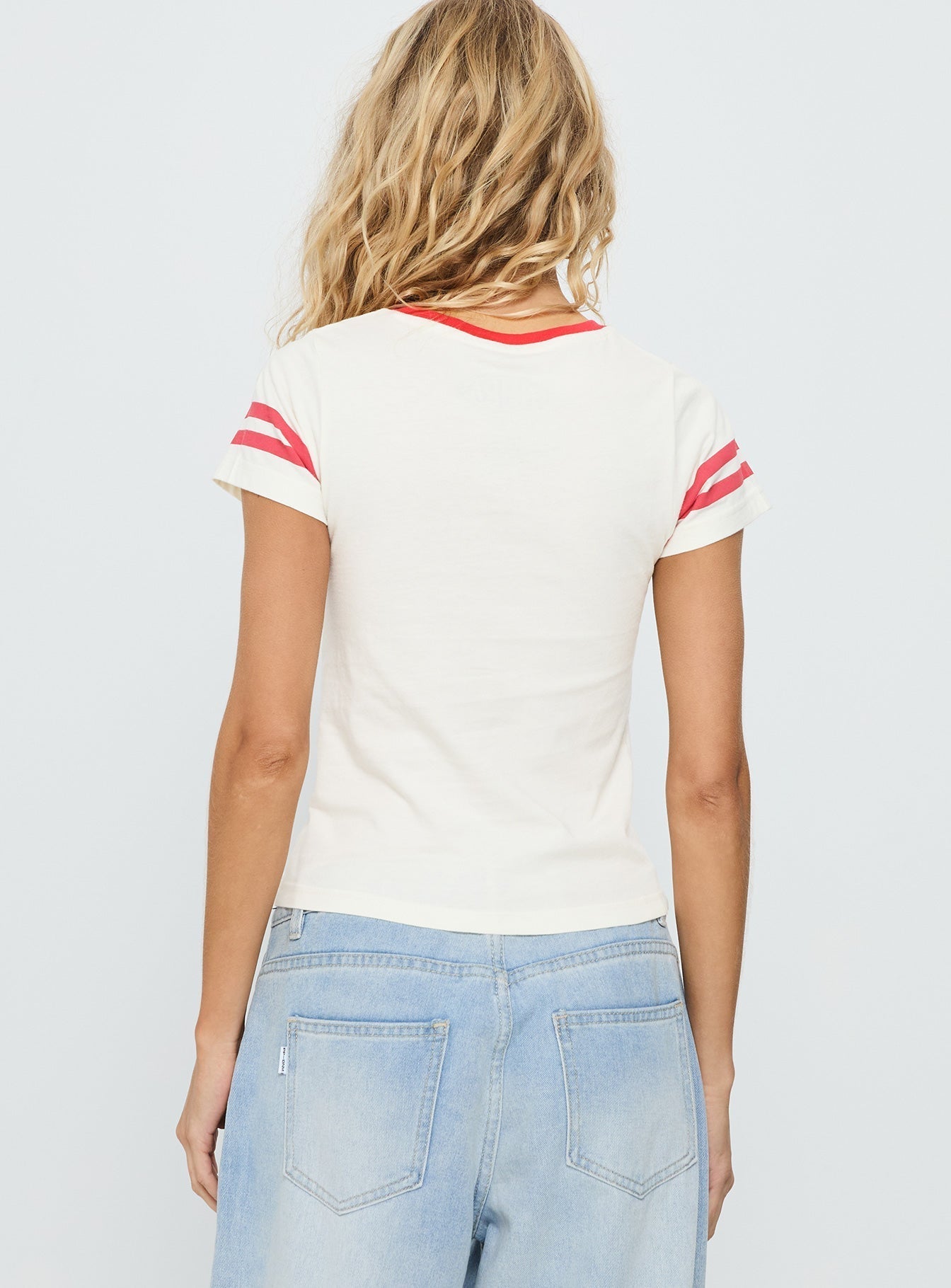 Nhra Championship Ringer Graphic Top White